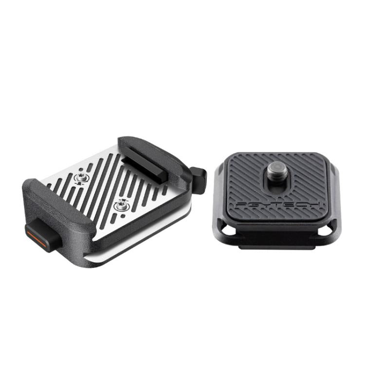 PGYTECH Accessorio per treppiede con interfaccia Arca Quick Release Mount V2 per fotocamera, Set, Base Only, Quick Release Plate