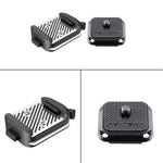 PGYTECH Accessorio per treppiede con interfaccia Arca Quick Release Mount V2 per fotocamera, Set, Base Only, Quick Release Plate