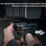 PGYTECH Accessorio per treppiede con interfaccia Arca Quick Release Mount V2 per fotocamera, Set, Base Only, Quick Release Plate