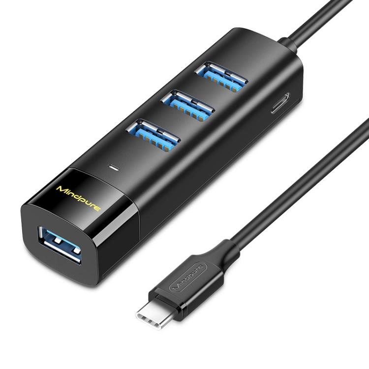 Hub USB 3.0 4 porte con Type-C Mindpure cavi 0,3-1,5 m
