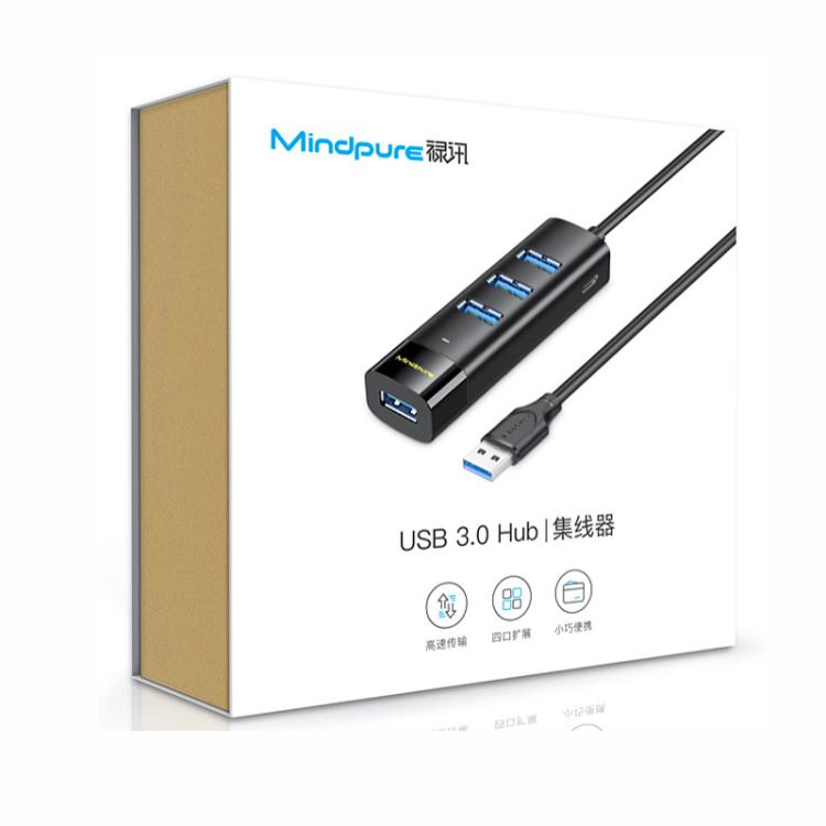 Hub USB 3.0 4 porte con Type-C Mindpure cavi 0,3-1,5 m
