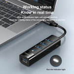 Hub USB 3.0 4 porte con Type-C Mindpure cavi 0,3-1,5 m