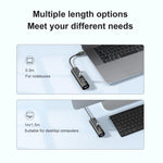 Hub USB 3.0 4 porte con Type-C Mindpure cavi 0,3-1,5 m