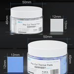 MaAnt DR-03 100 pezzi/scatola Distanziatore termico isolante in silicone conduttivo per CPU