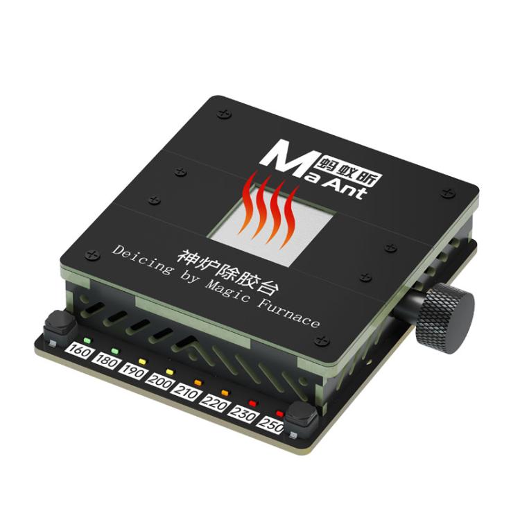 Strumento di riparazione per la piattaforma di riscaldamento e sgommatura del chip IC della CPU fissa del telefono cellulare., Degumming Platform