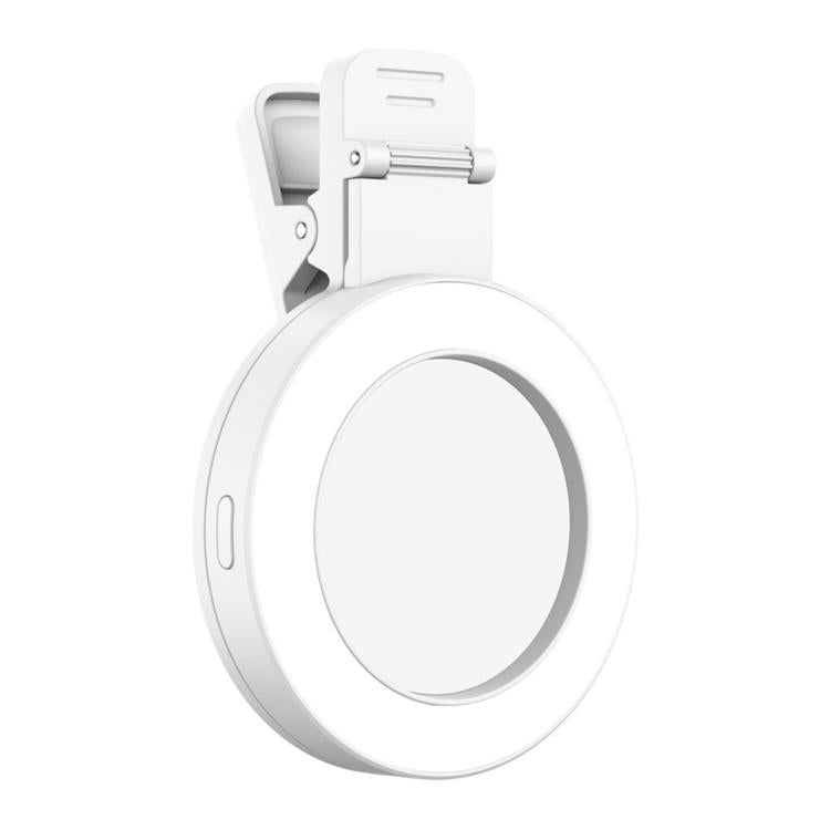 Specchio selfie con clip e luce LED per smartphone