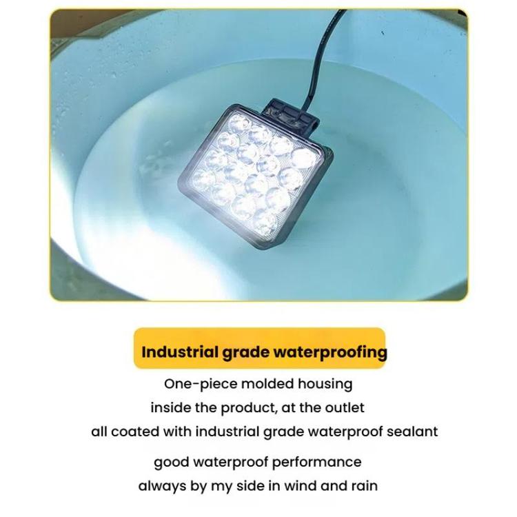 Faro anteriore a LED ad alta luminosità per carrello elevatore, 12V-80V CC., 4 Inches 9 Beads, 4 Inches 16 Beads