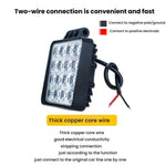 Faro anteriore a LED ad alta luminosità per carrello elevatore, 12V-80V CC., 4 Inches 9 Beads, 4 Inches 16 Beads