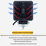 Faro anteriore a LED ad alta luminosità per carrello elevatore, 12V-80V CC., 4 Inches 9 Beads, 4 Inches 16 Beads