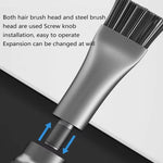 Stiffened Cylinder Short Brush Cell Phone Repair Motherboard Cleaning Brush, 2 In 1 Brush