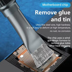 Stiffened Cylinder Short Brush Cell Phone Repair Motherboard Cleaning Brush, 2 In 1 Brush