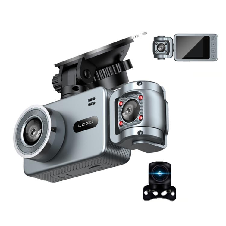 Videoregistratore di guida per auto con tre obiettivi e connessione Wi-Fi, risoluzione 4K., G79