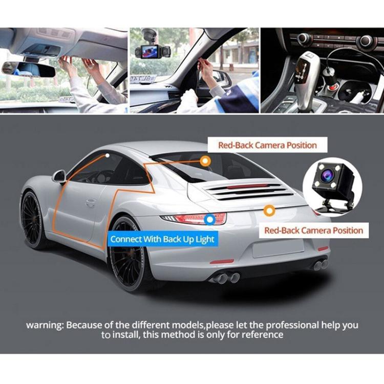 Videoregistratore di guida per auto con tre obiettivi e connessione Wi-Fi, risoluzione 4K., G79