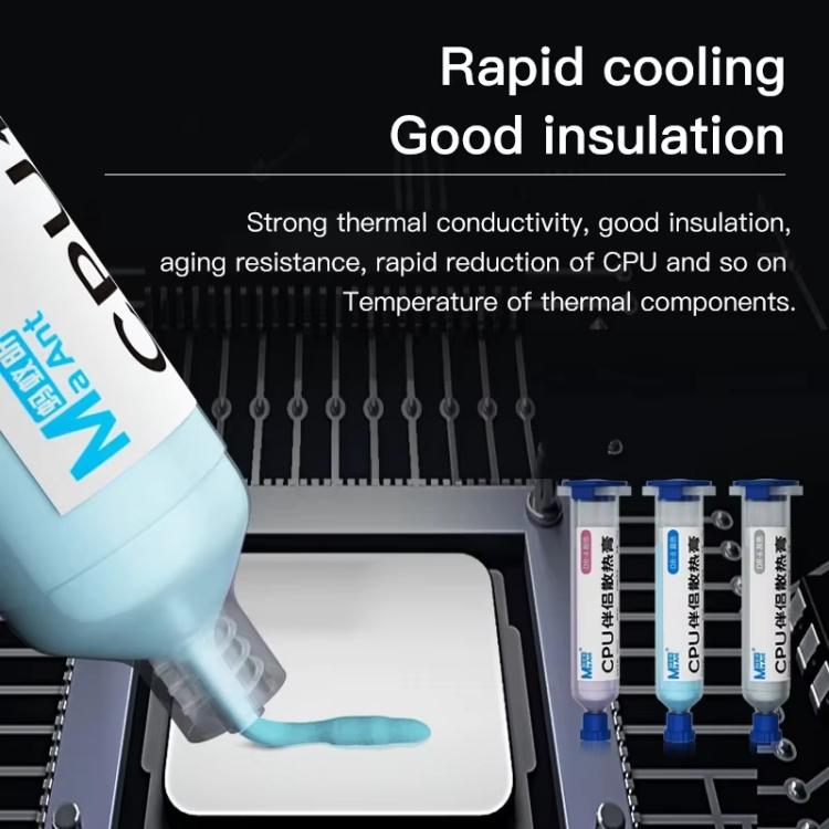 Pasta termica al silicone MaAnt, pasta termica per CPU, raffreddamento per schede grafiche, pasta termica universale, DR-4, DR-6, DR-8