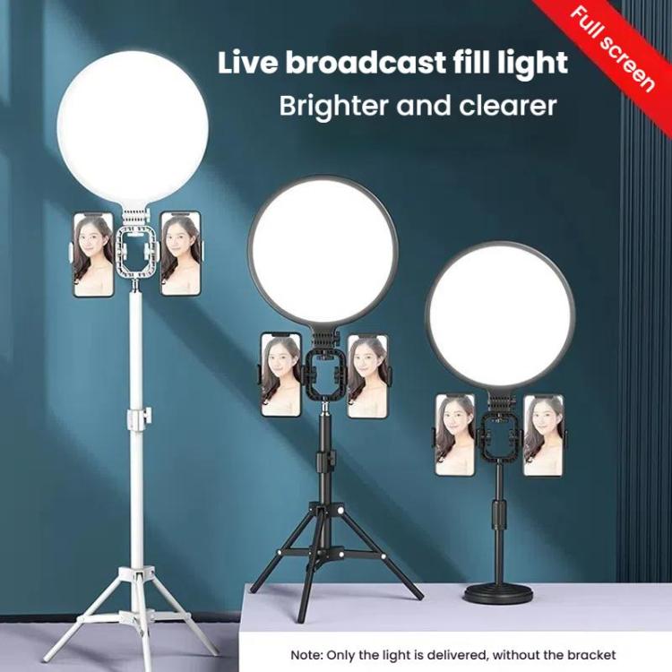 Live Streaming Fill Light LED Photography Lamp Mobile Phone Eye Protection Soft Light Selfie Lamp, 8inch（Black）, 10inch（Black）, 10inch（White）, 12inch（Black）