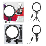 Lampada da riempimento USB per live streaming con clip