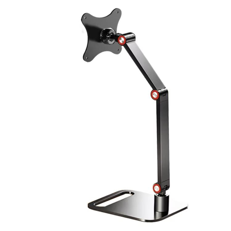 Portable Vesa Monitor Stand Height Adjustable Swivel Desk Mount For 17-Inch Screens, Vesa