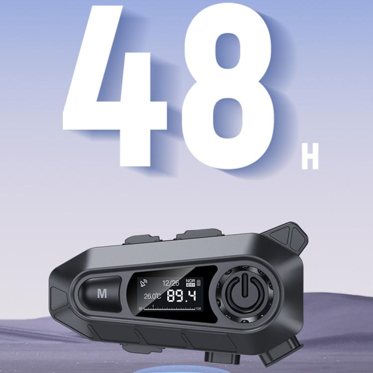 A1 IP67 Waterproof Motorcycle Helmet Noise Reduction Bluetooth Headset, Soft Mic, Hard Mic, Soft and Hard Mics