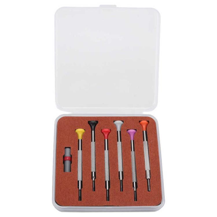 Cacciavite a taglio da 0,8-1,8 mm, strumento per la riparazione di orologi., 6pcs / Set