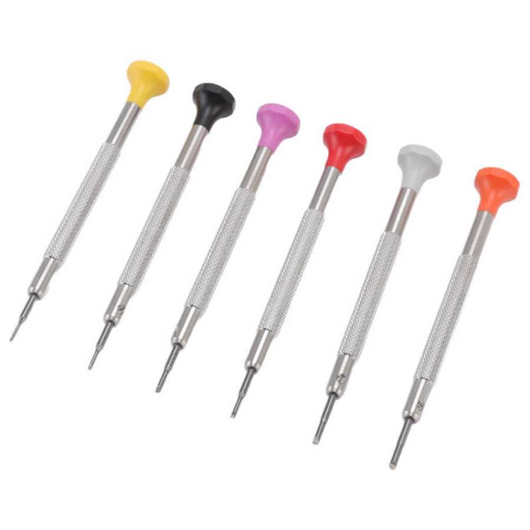 Cacciavite a taglio da 0,8-1,8 mm, strumento per la riparazione di orologi., 6pcs / Set
