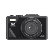 W1 5K HD Digital Camera 75MP 18X Digital Zoom WiFi Video Recorder With Flip Screen, W1 White, W1 Black