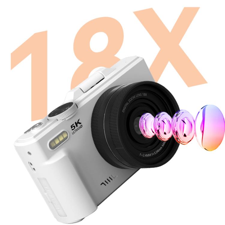 Fotocamera Digitale 5K 75MP Zoom 18X WiFi Schermo Flip 3"