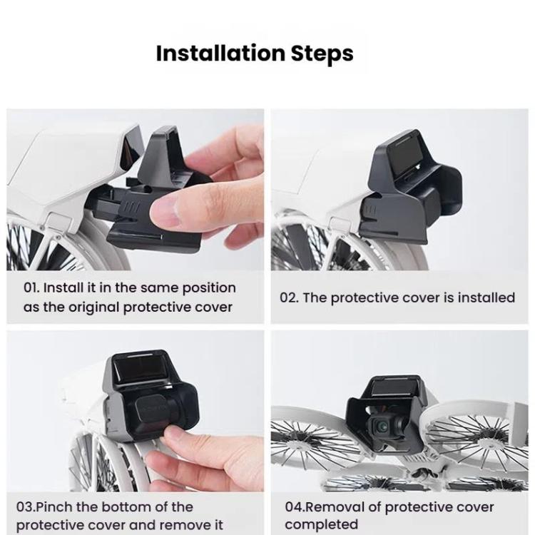 Paraluce doppio uso per DJI Flip con protezione obiettivo