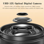 Fotocamera digitale 4K 72MP con zoom ottico 12x e WiFi