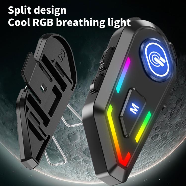 C5 IPX7 Waterproof Outdoor Cycling Noise Reduction Helmet Bluetooth Headset, Soft Mic, Hard Mic, Soft and Hard Mics