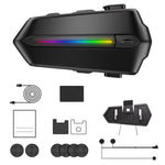 Cuffia Bluetooth IPX6 per Casco Moto con Microfono Doppio