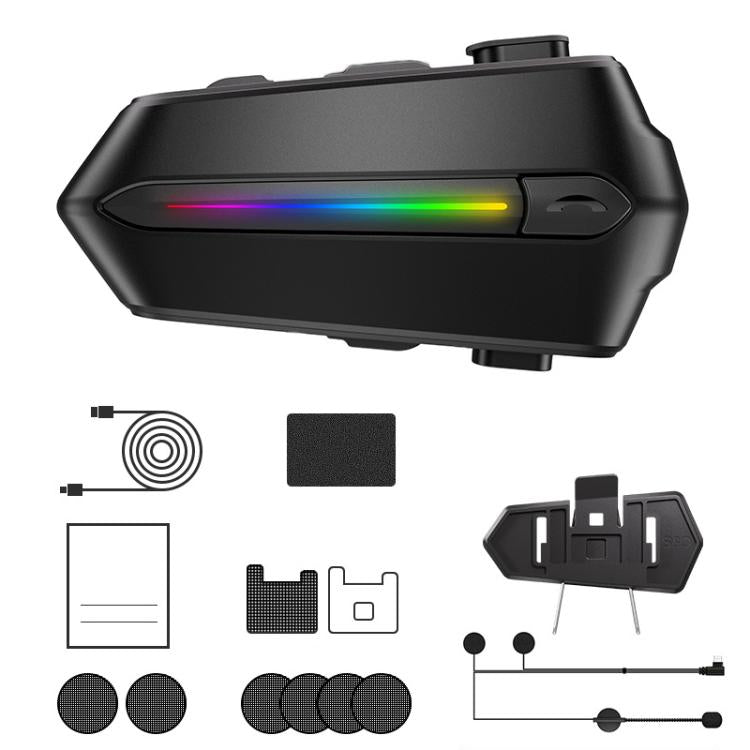 Cuffia Bluetooth IPX6 per Casco Moto con Microfono Doppio