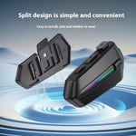 Cuffia Bluetooth IPX6 per Casco Moto con Microfono Doppio