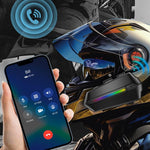 Cuffia Bluetooth IPX6 per Casco Moto con Microfono Doppio