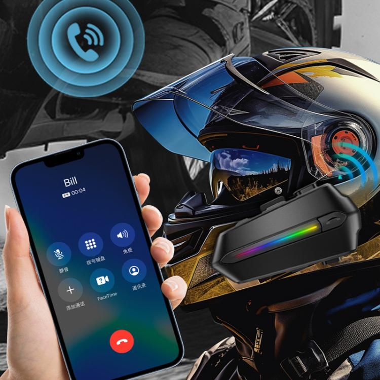 Cuffia Bluetooth IPX6 per Casco Moto con Microfono Doppio