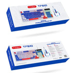 T-WOLF  TF610 USB-C/Type-C Wired 98 Keys Keyboard and Mouse Combo Dual-Tone Keycaps Gaming Set