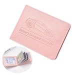 Porta carte in pelle PU multi slot per patente e carte