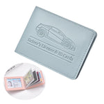 Porta carte in pelle PU multi slot per patente e carte