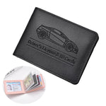 Porta carte in pelle PU multi slot per patente e carte