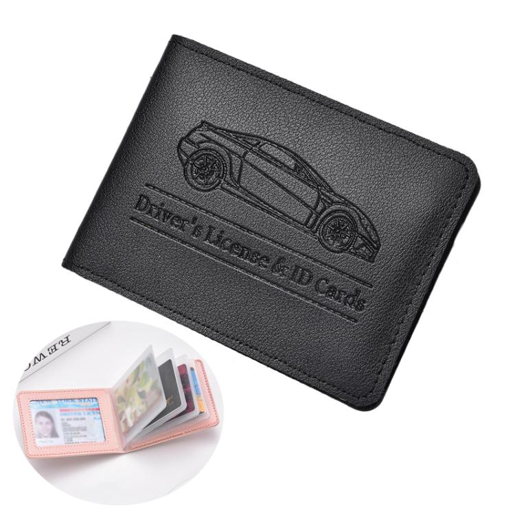 Porta carte in pelle PU multi slot per patente e carte