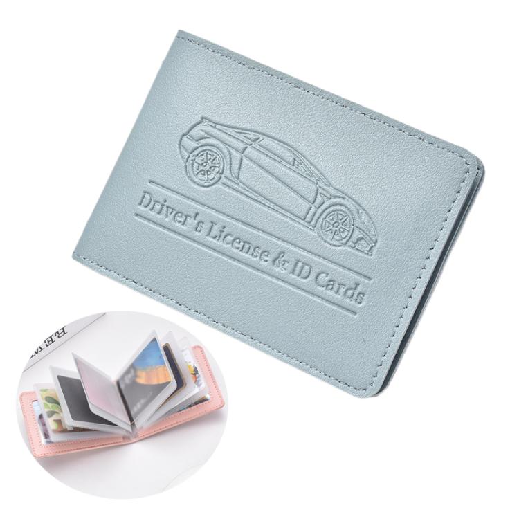 Porta carte in pelle PU multi slot per patente e carte