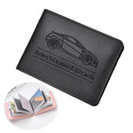 Porta carte in pelle PU multi slot per patente e carte