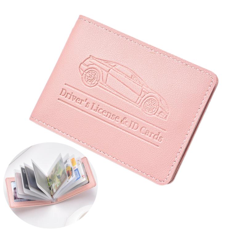 Porta carte in pelle PU multi slot per patente e carte