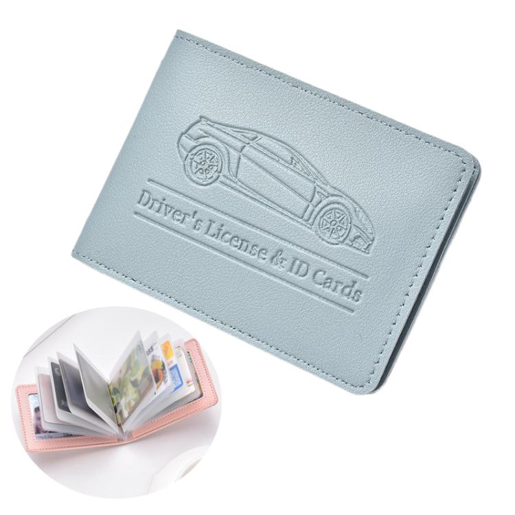 Porta carte in pelle PU multi slot per patente e carte