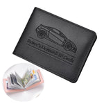 Porta carte in pelle PU multi slot per patente e carte