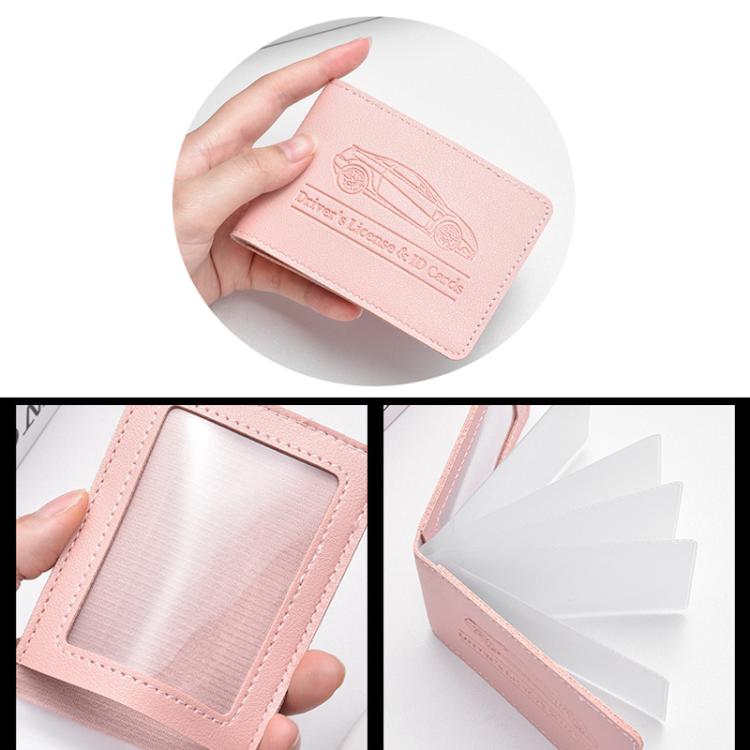 Porta carte in pelle PU multi slot per patente e carte