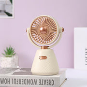 Desktop 100-speed Mini Student Bedroom Fan Portable USB Rechargeable Desktop Small Fan