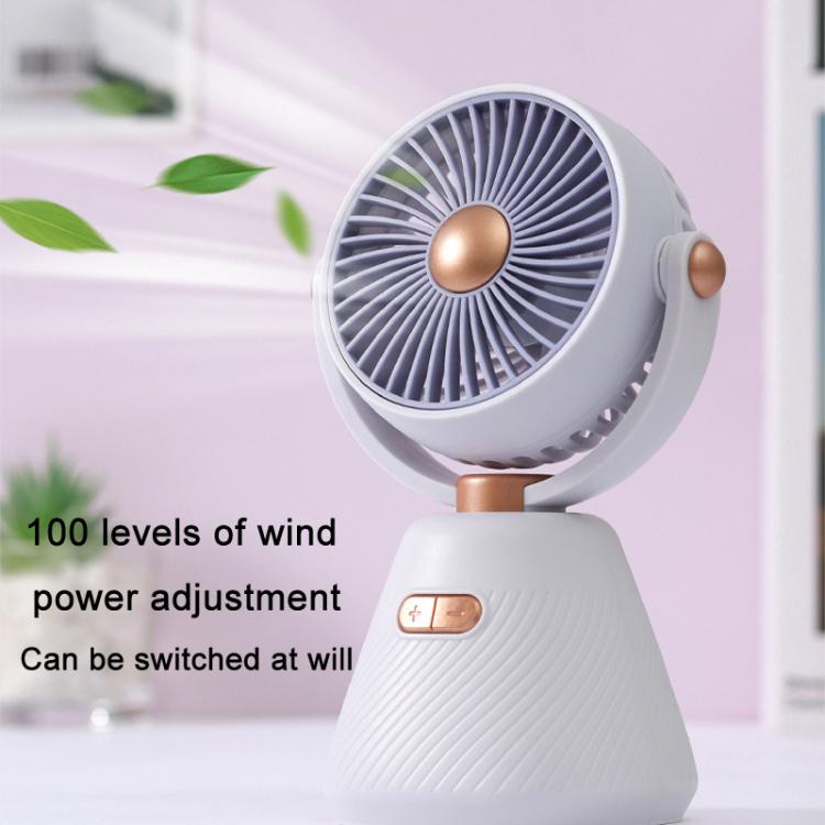 Desktop 100-speed Mini Student Bedroom Fan Portable USB Rechargeable Desktop Small Fan