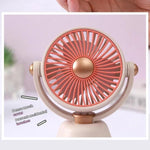 Ventilatore da tavolo portatile USB ricaricabile 100 velocità