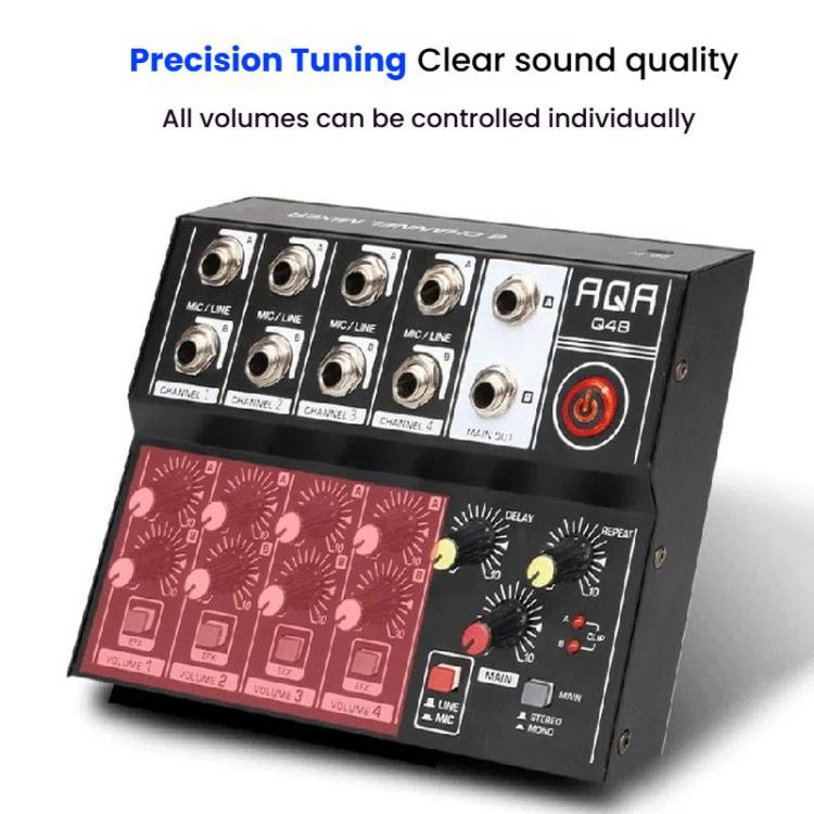 Mixer audio 8 canali con effetti digitali Q48