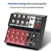 Mixer audio 8 canali con effetti digitali Q48